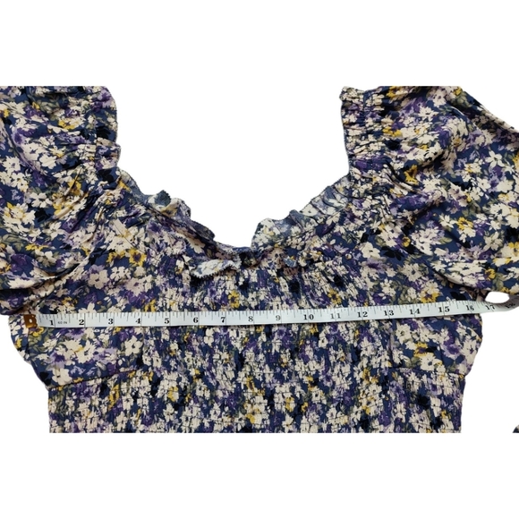 Elodie Blouse Size L Cropped Floral - Picture 4 of 8